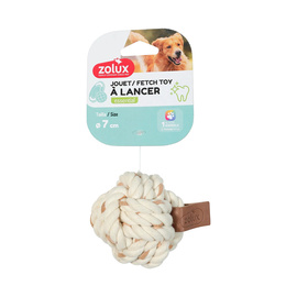 Zolux Zabawka dla psa Piłka sznurowa Leather Touch 7 cm