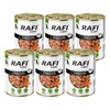 Mokra karma dla psa Rafi Classic z dziczyzną i marchewką zestaw 6 x 1240 g