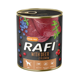 Mokra karma dla psa Rafi z jeleniem 800 g