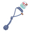 ZOLUX Szarpak dla psa – Węzeł z plecionego sznurka BLUE FLOWER 39 cm