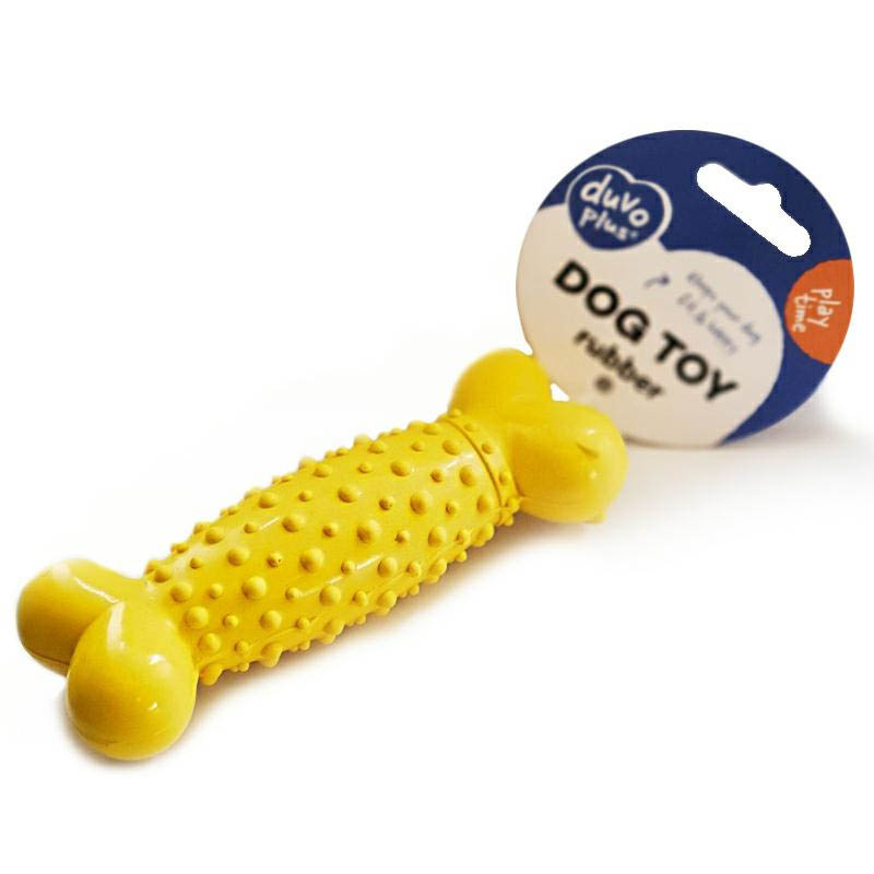 DUVO+ zabawka gumowa dla psa kość z kolcami 14 cm