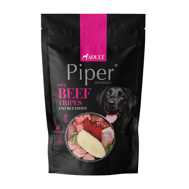 Mokra Karma dla psa Piper Animals z żołądkami wołowymi i burakiem 500 g