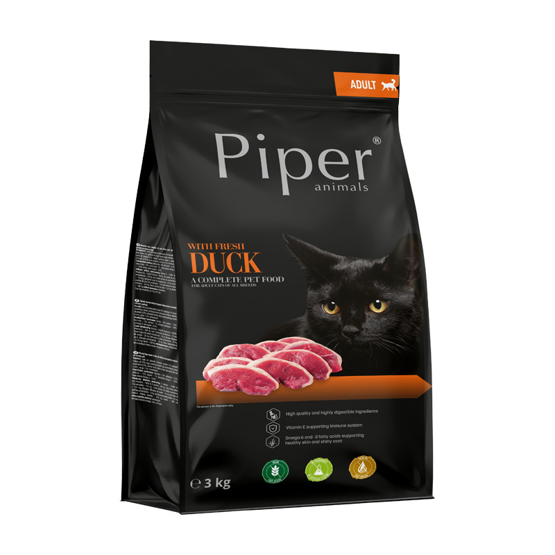 Karma sucha dla kota Piper Animals ze świeżą kaczką 3 kg