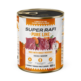 Super Rafi Pure Line Mokra karma dla psa - kaczka z batatami 800 g