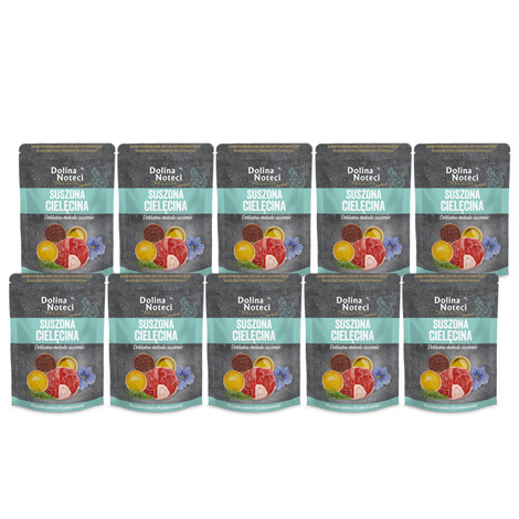 Dolina Noteci Premium Karma suszona dla kota po sterylizacji cielęcina zestaw 10 x 150 g