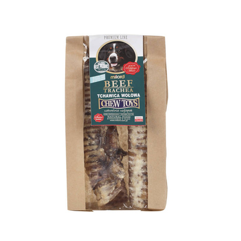Milord gryzak dla psa suszone tchawice wołowe krótkie 200 g