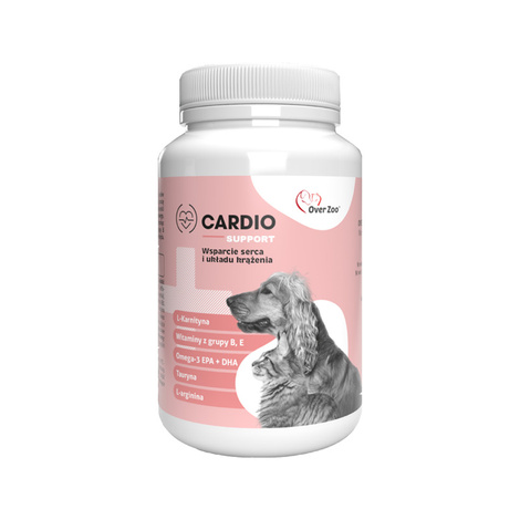 Over Zoo Cardio Support Wsparcie funkcjonowania serca i układu krążenia dla psów i kotów 60 kapsułek