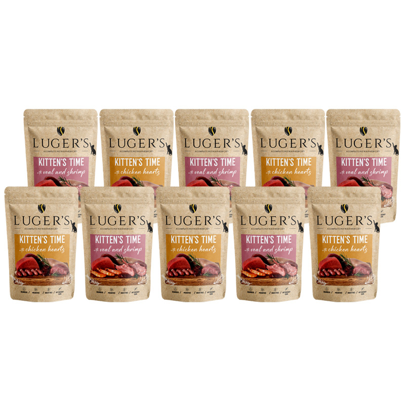 Luger’s Kitten's Time karma mokra dla kociąt mix smaków zestaw 10 x 85 g