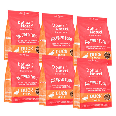 Dolina Noteci Superfood danie z kaczki karma suszona dla psa 6 x 1 kg