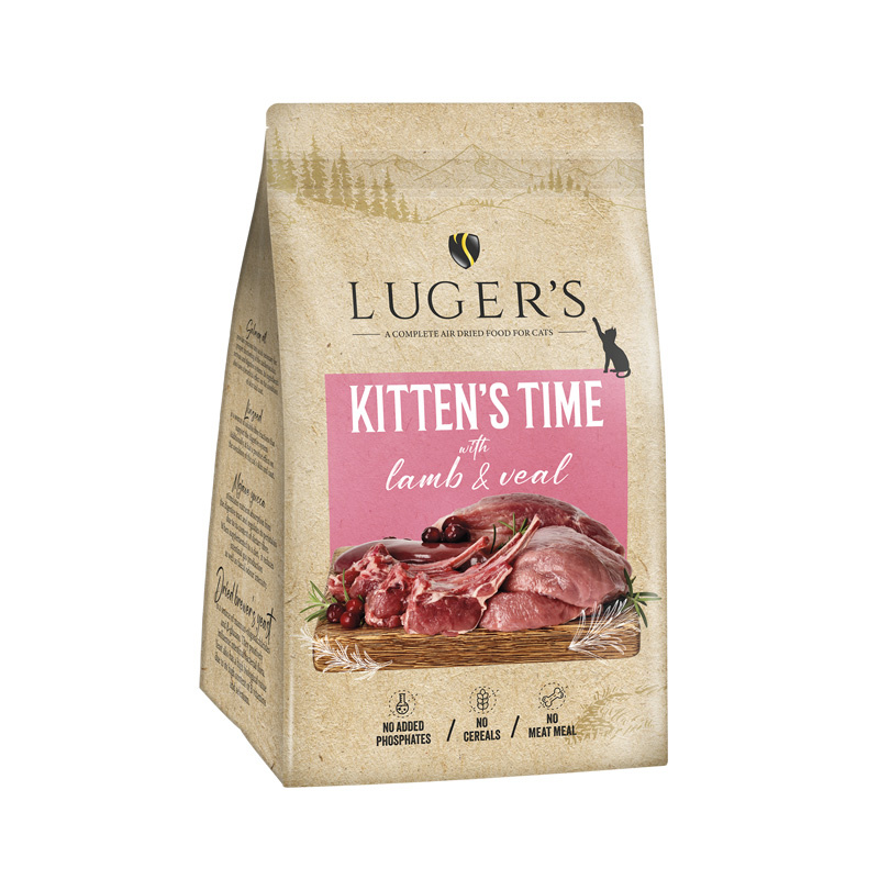 Super Oferta Luger’s Kitten's Time karma suszona dla kotów kociąt z jagnięciną i cielęciną 500 g
