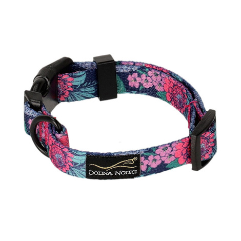 Dolina Noteci Obroża regulowana dla psa Kwiatowy Zakątek S 1,6 cm x 20 - 33 cm