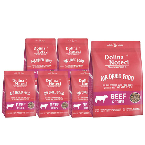 Dolina Noteci Superfood danie z wołowiny karma suszona dla psa 6 x 1 kg