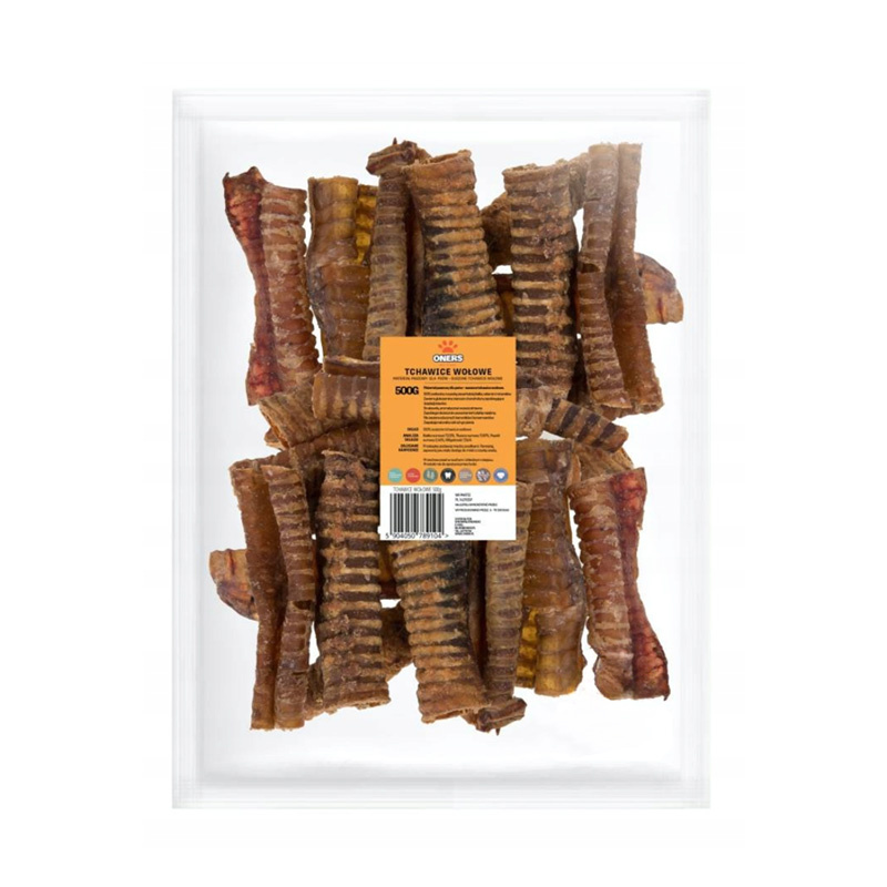 Oners Tchawice wołowe naturalny przysmak gryzak dla psa 500 g