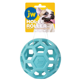 JW Pet Hol-ee Roller medium piłka ażurowa dla psa błękitna 11,5 cm