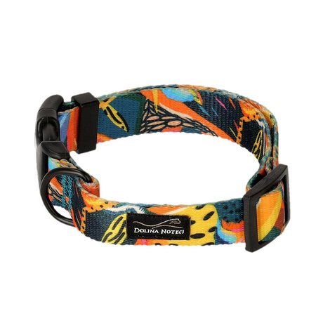 Dolina Noteci Obroża regulowana dla psa Tropikalna Przygoda M 2 cm x 25 - 42 cm