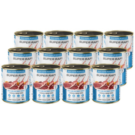 Super Rafi Mokra karma dla psa z jagnięciną i sercami indyka zestaw 12 x 800 g
