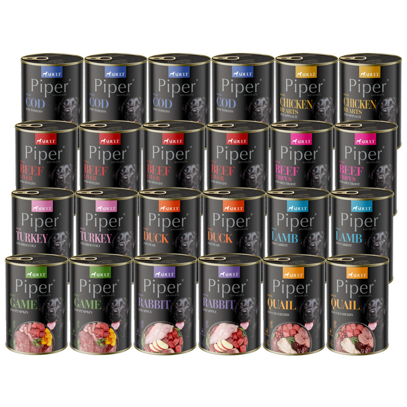 Mokra karma dla psa Piper Animals mix smaków 24 x 400 g
