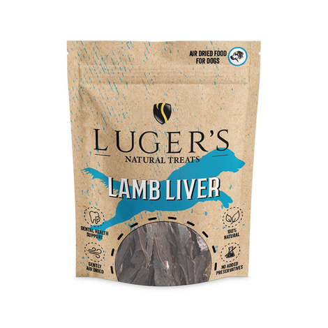 Luger's Natural Treats Przysmak gryzak dla psa wątroba jagnięca 150 g