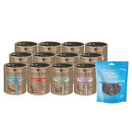 Karma mokra dla psa Luger’s Mix III 12 x 800 g + gratis Dolina Noteci Natural Treats Lamb Liver wątroba jagnięca 150 g 