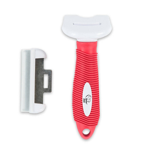 Over Zoo Zgrzebło do usuwania podszerstka i martwego włosa dla psów i kotów wielkość L