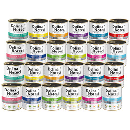 Mokra karma dla psa Dolina Noteci Premium Mix smaków 24 x 800 g