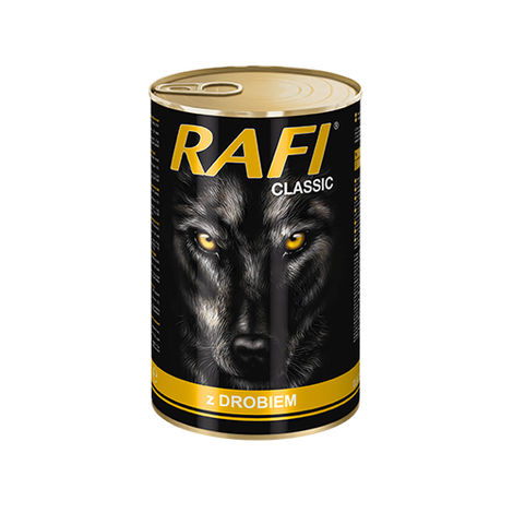 Mokra karma dla psa Rafi Classic Mix 10 x 1240 g + Rafi Classic z indykiem 800 g gratis