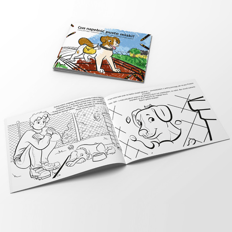 Czas napełnić puste miski Kolorowanka Dolina Noteci