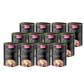 Mokra karma dla psa Piper Pure indyk z ziemniakiem zestaw 12 x 400 g
