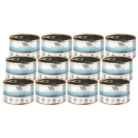 Mokra karma dla psów małych ras Dolina Noteci Premium z cielęciną, pomidorami i makaronem zestaw 12 x 185 g