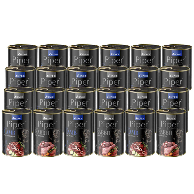 Piper Animals Senior Mokra karma dla psa mix smaków 24 x 400 g
