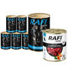 Mokra karma dla psa Rafi Classic z jagnięciną zestaw 6 x 1240 g + Rafi Classic 800 g gratis