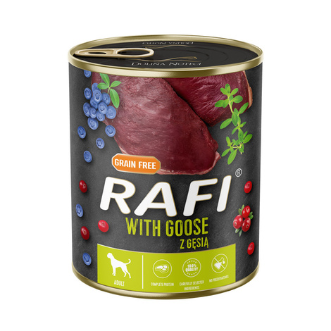 Mokra karma dla psa Rafi z gęsią 800 g