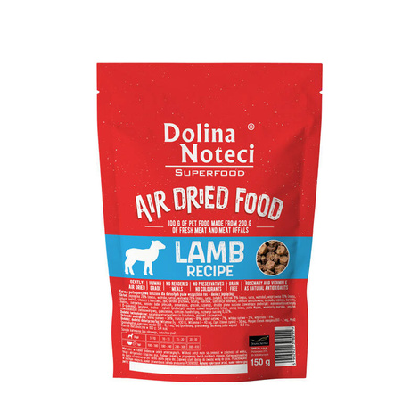 Dolina Noteci Superfood danie z jagnięciny karma suszona dla psa 150 g