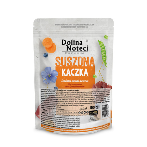Karma suszona dla psa Dolina Noteci Premium kaczka 150 g