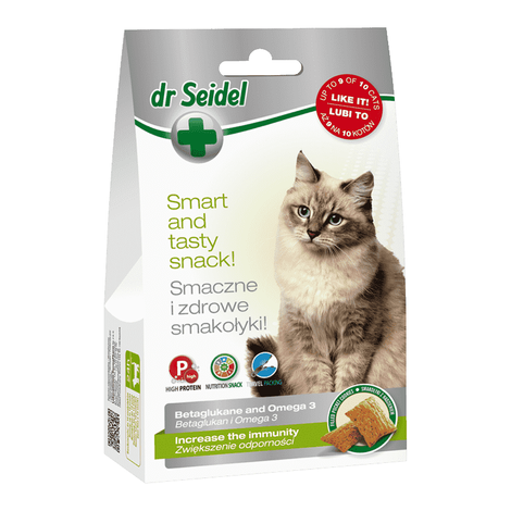 Dr Seidel Smakołyki dla kotów na odporność Betaglukan i Omega 3 50 g