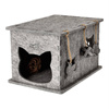 Domek z filcu dla kota Dolina Noteci szary 32 x 37 x 54 cm