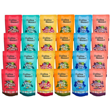Mokra karma dla kota Dolina Noteci Superfood mix 24 x 85 g