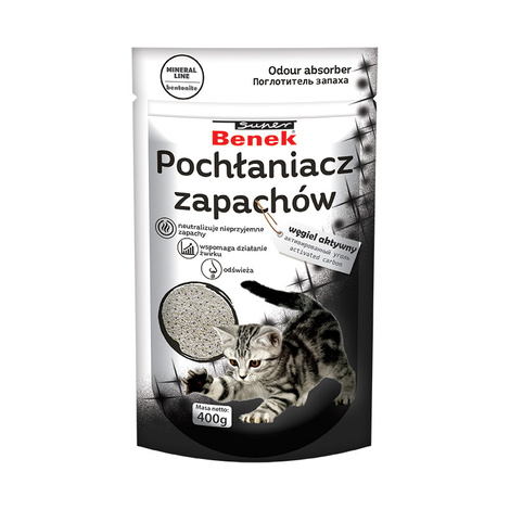Super Benek Pochłaniacz zapachów z węglem aktywnym 400 g