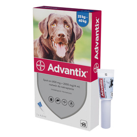 Bayer Advantix Krople na kleszcze dla psów 25 - 40 kg 4 ml 1 szt.