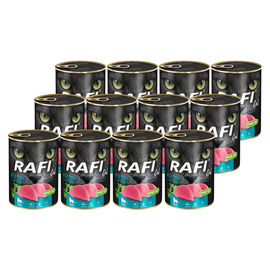 Mokra karma dla kotów sterylizowanych Rafi Cat Adult z tuńczykiem zestaw 12 x 400 g