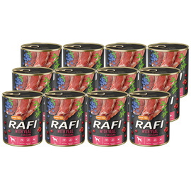 Mokra karma dla psa Rafi z cielęciną zestaw 12 x 800 g