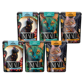 MAU Mus Karma mokra dla kota mix trzech smaków zestaw 6 x 85 g