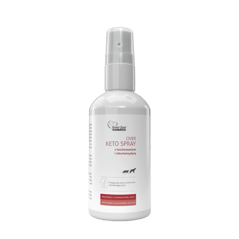 Over Zoo Keto Spray do miejscowej pielęgnacji skóry dla psów i kotów 100 ml