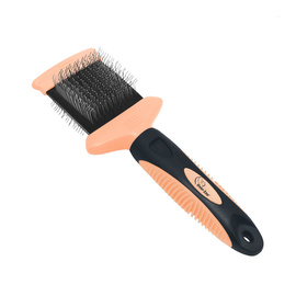 Over Zoo Szczotka dwustronna elastyczna do delikatnej pielęgnacji sierści psa lub kota S