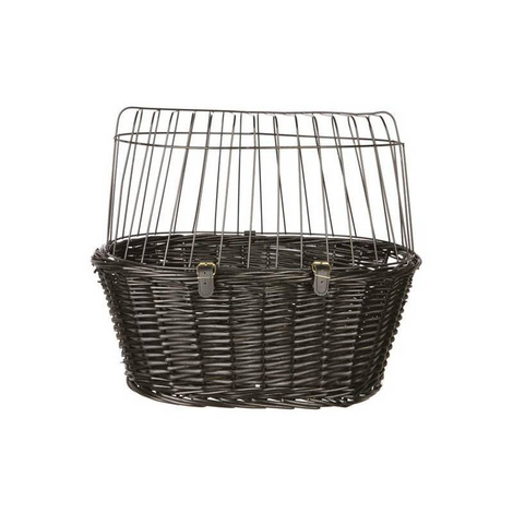 Trixie kosz wiklinowy do roweru czarny 50 × 41 × 35 cm