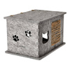 Domek z filcu dla kota Dolina Noteci szary 32 x 37 x 54 cm