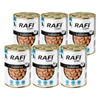 Mokra karma dla psa Rafi Classic z jagnięciną zestaw 6 x 1240 g