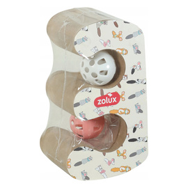 ZOLUX Drapka dla kota składana CHATOUILLE podwójna z piłkami i kocimiętką