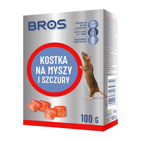 Bros Kostka na myszy i szczury 100 g