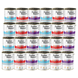 Mokra karma dla psa Dolina Noteci Premium junior mix 24 x 400 g